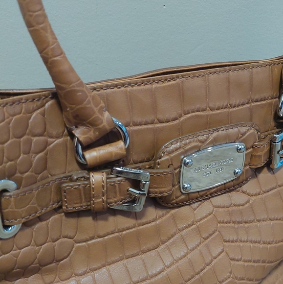 ❤️SALE! MICHAEL KORS Crocodile Embossed Hamilton Satchel - Picture 15 of 17